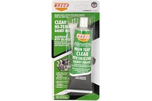 Sdintar Maximum Oil Resistance Maximum Temperature RTV Silicone Gasket Maker, Sensor Safe, Non-Corrosive, for High Flex and Oil Resistant Applications. All-Purpose RTV Silicone Sealant -3 oz, Clear