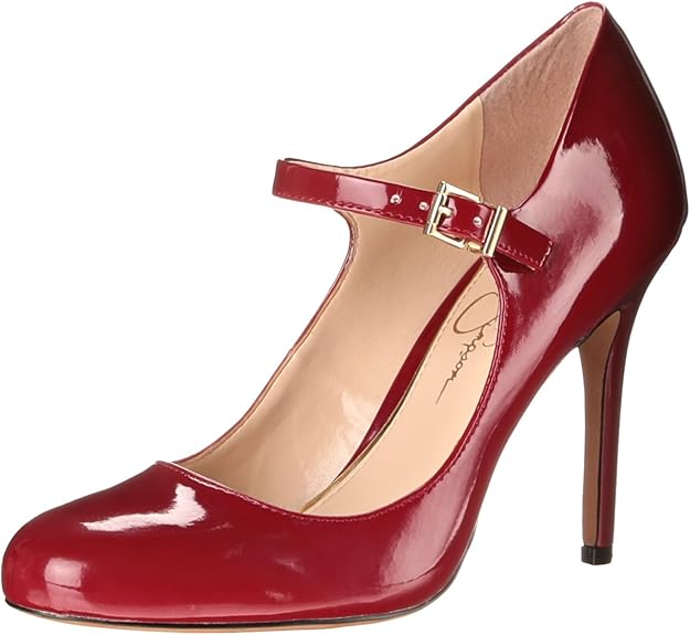 Jessica Simpson RaelynK para mujer, Verdadero Rojo Charol, 7 Amazon