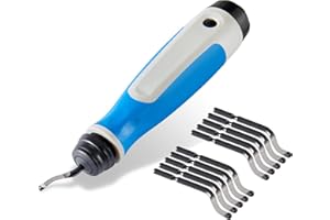 MAVAST Silicone Deburring Tool with 11 High-Speed Steel Blades Blue