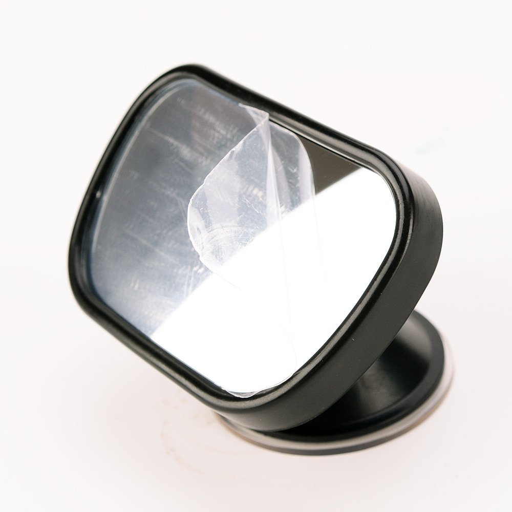 Baby Car Mirror - Rear View Baby Car Back Seat Mirror - Wide Convex Shatterproof Glass - Suction Cup on Windshield / Clip on Car Sun Visor