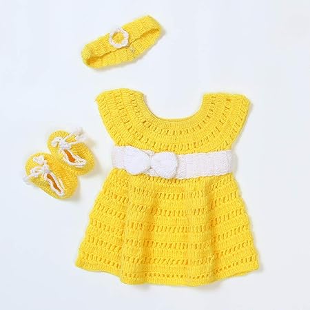yellow dress for newborn girl