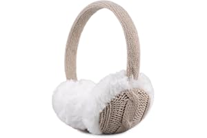 OMUKY Kids Winter Earmuffs Soft Comfortable Plush Ear Covers Children Warm Knit Cold Weather Ear Warmer