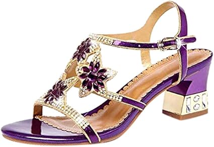 studded block heel sandal