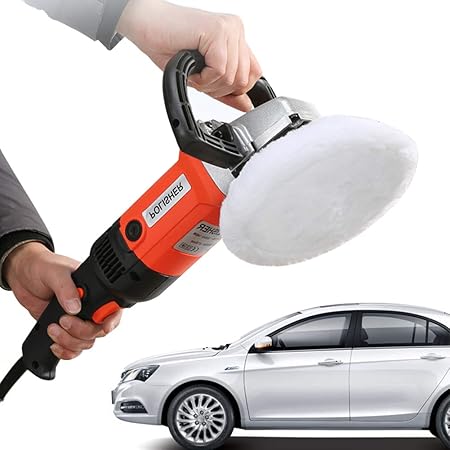 Amazon Co Jp Negotrztna ポリッシャー 車用研磨機 1400w 500 3000r Min 低騒音 8段階速度調整可能 ワックスマシン ウールバフ付き 170 車 バイク