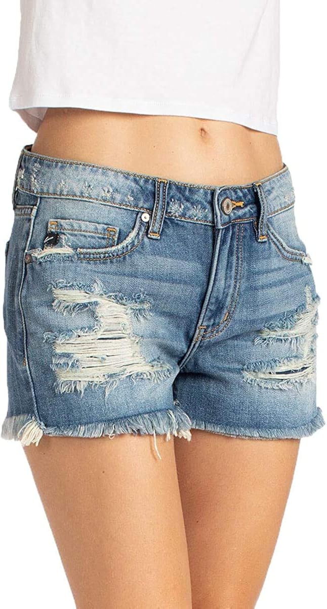 women's mid rise shorts