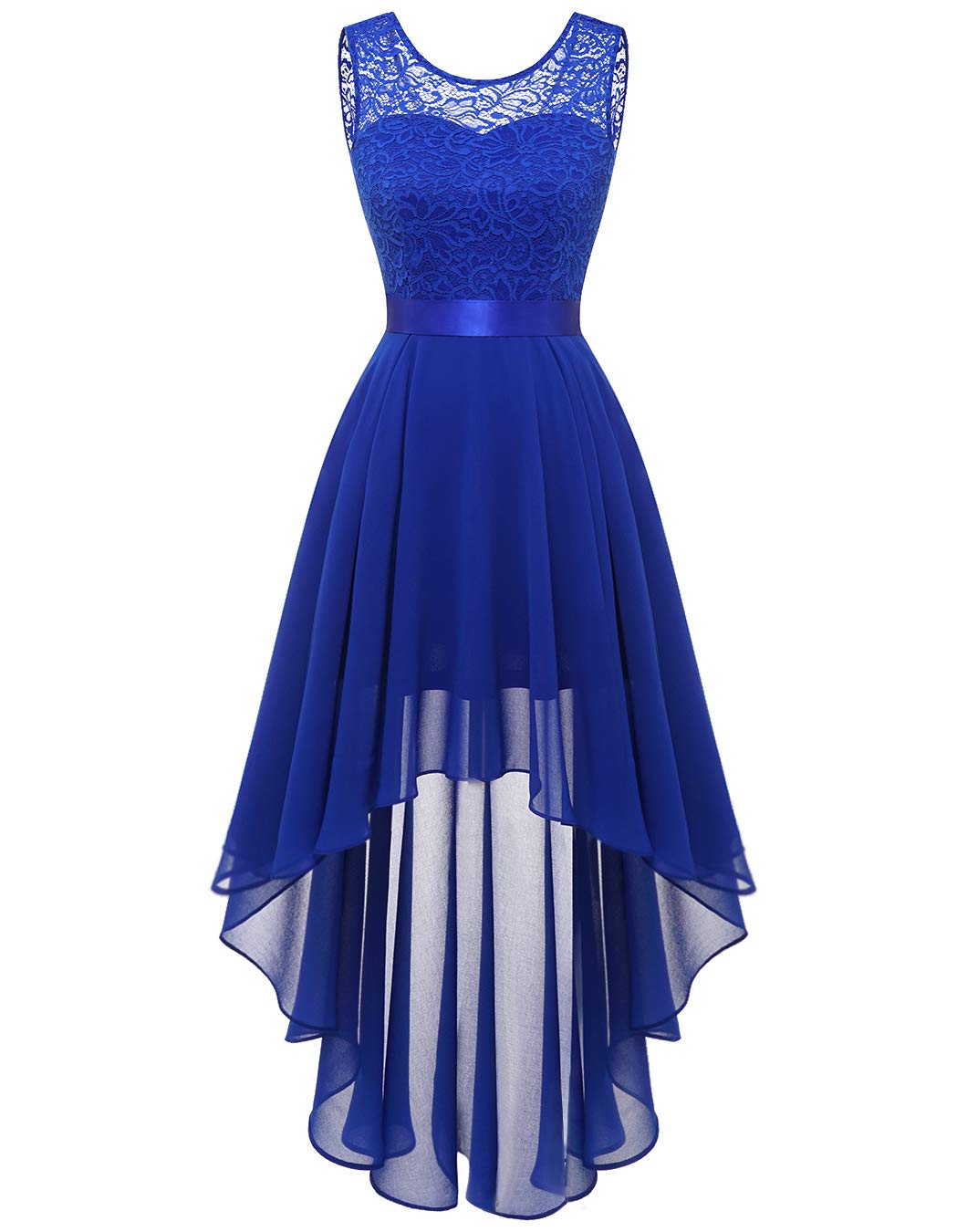 BeryLoveCocktail Prom Dresses 2025 Formal Wedding Guest Dresses Sleeveless Lace High Low Homecoming Dress