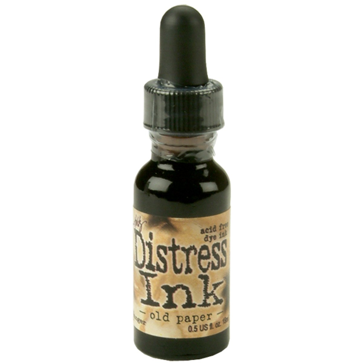 Tim Holtz 0.5 oz Old Paper Distress Ink Re-Inker, Beige