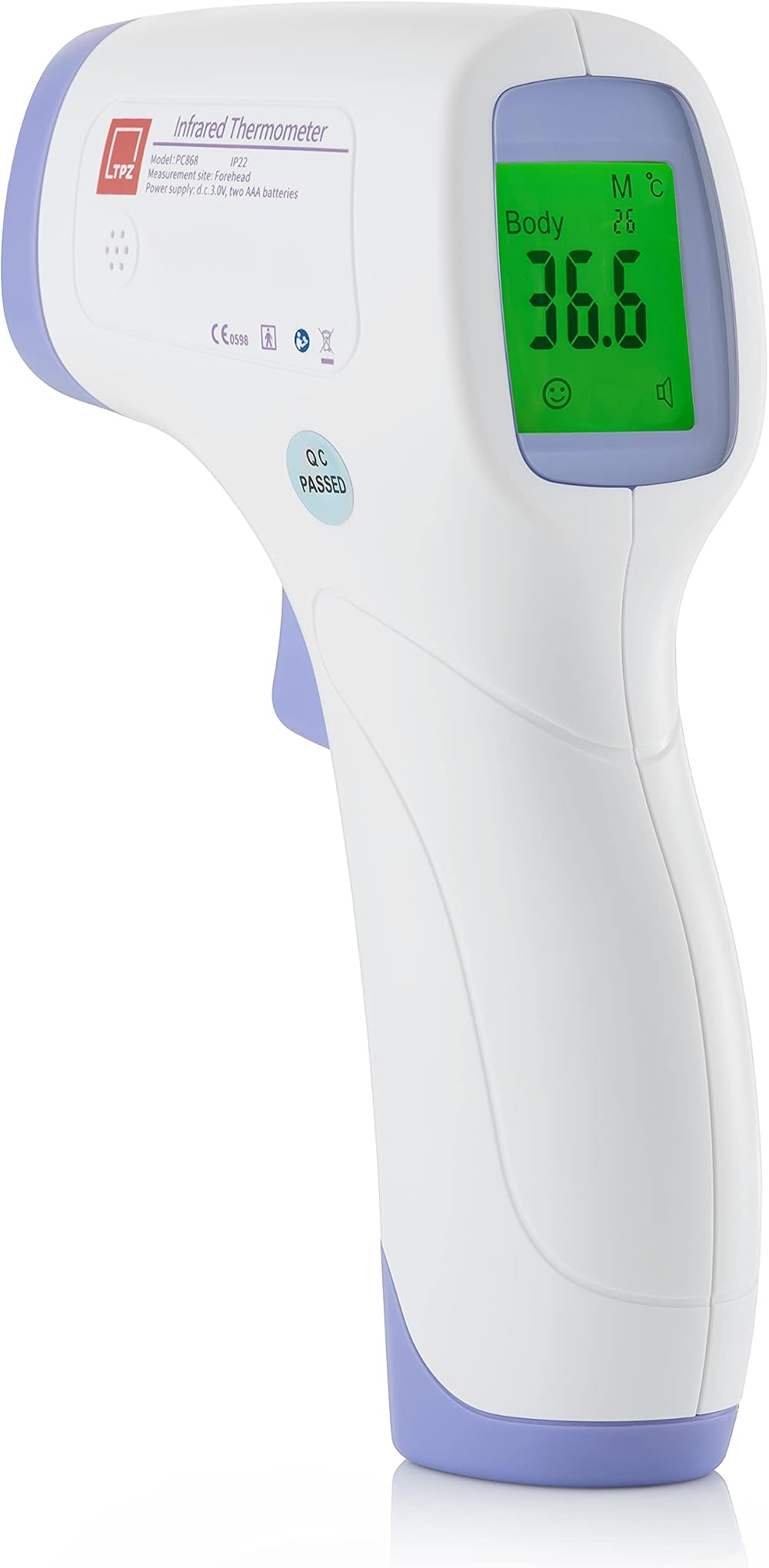 TPZ The Packaging Zone No Touch Infrared Forehead Thermometer
