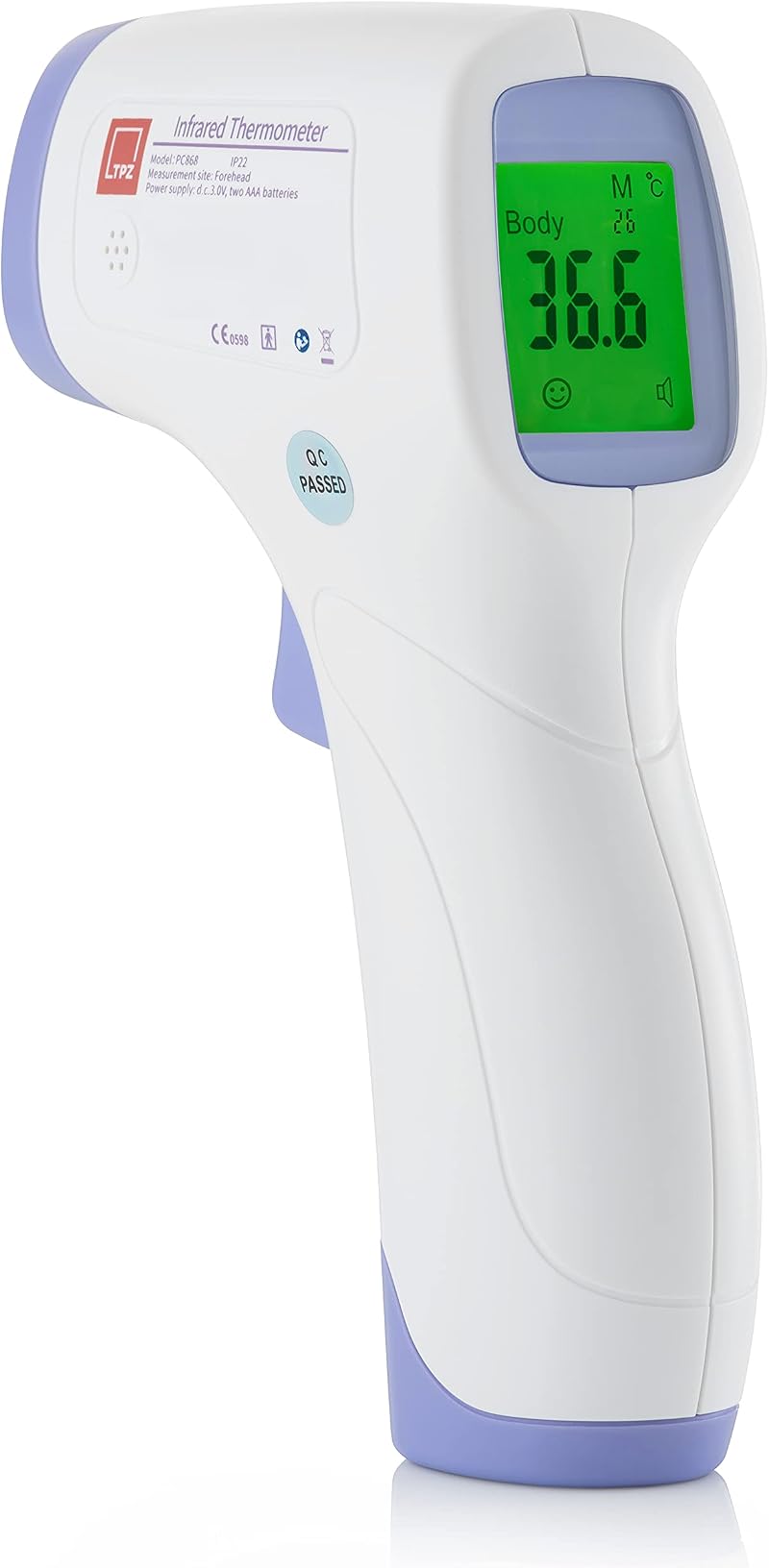TPZ The Packaging Zone No Touch Infrared Forehead Thermometer