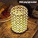 VINCIGANT Gold Crystal Metal Tealight Candle Holder for Centerpieces, 6.3 inch Tall Blingbling Hurricane Candle Holder, Decorative Cylinder Vases for Wedding Party Table Dinning Room Decor