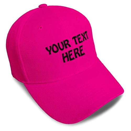 Baseball Cap Custom Personalized Text Acrylic Dad Hats for Men