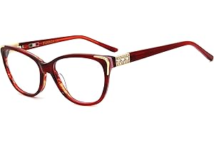 FERAVIA Cat Eye Glasses Frame for Women Non Prescription Glasses Clear Lens Glasses Vintage Eyeglasses