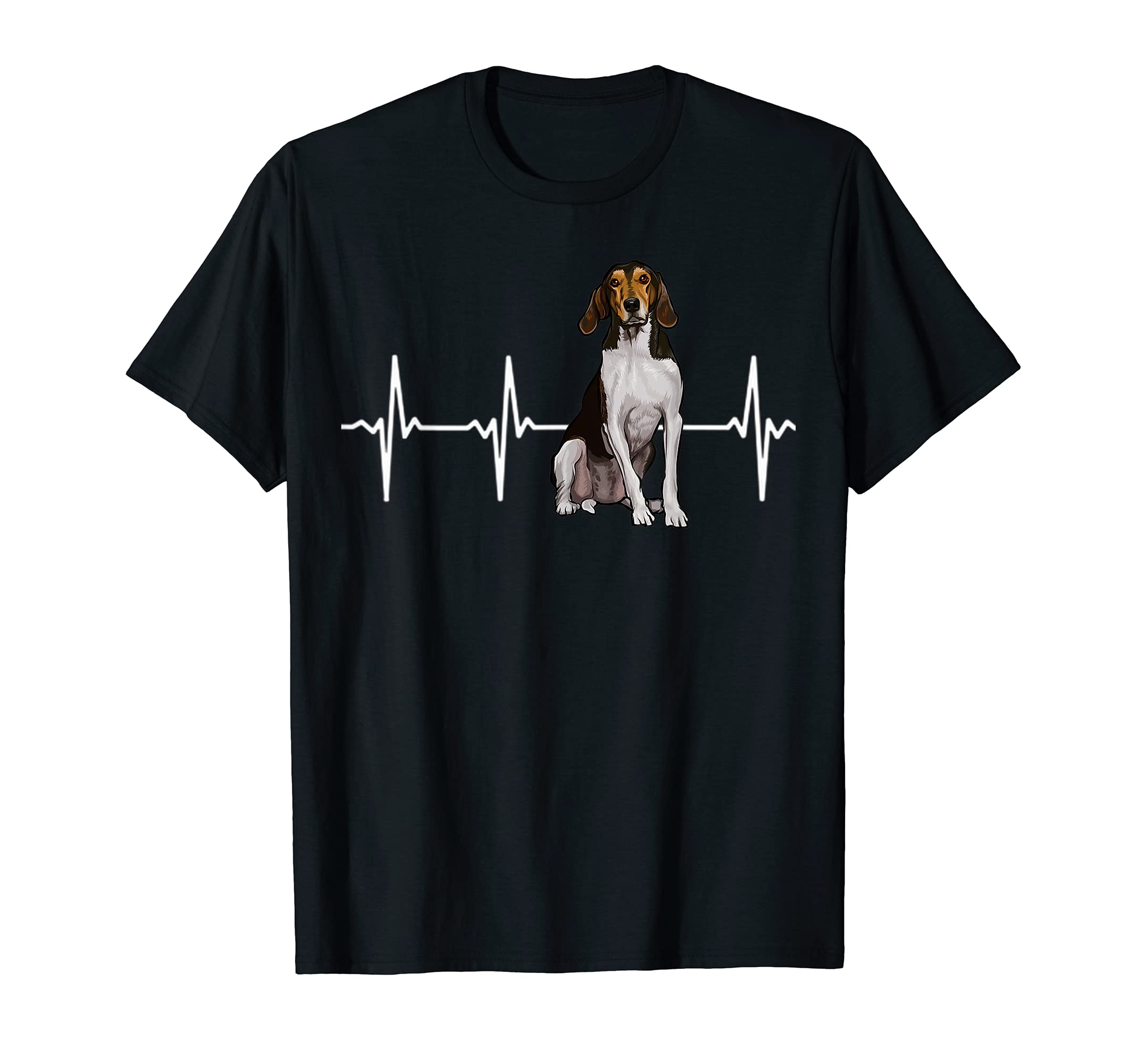Treeing Walker Coonhound Heartbeat Dog Lover T-Shirt