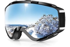 findway Ski Goggles OTG - Over Glasses Snow/Snowboard Goggles for Men, Women & Youth - 100% UV Protection