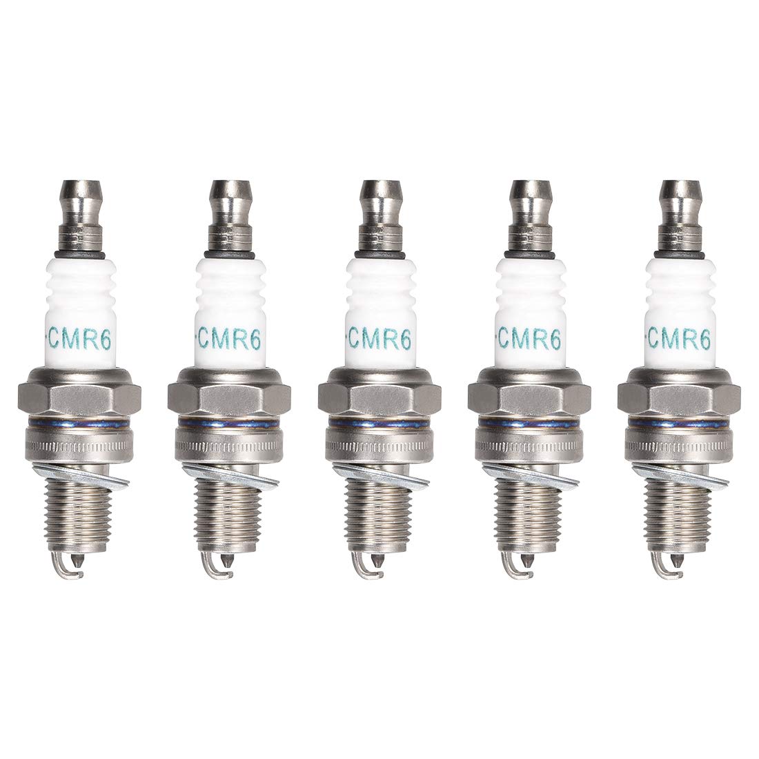 sourcing map Spark Plug for TR15C 965 31916-Z0H-003 CMR6H 3365 CMR7H CMR5H TR14C RZ7C GX35, 5pcs