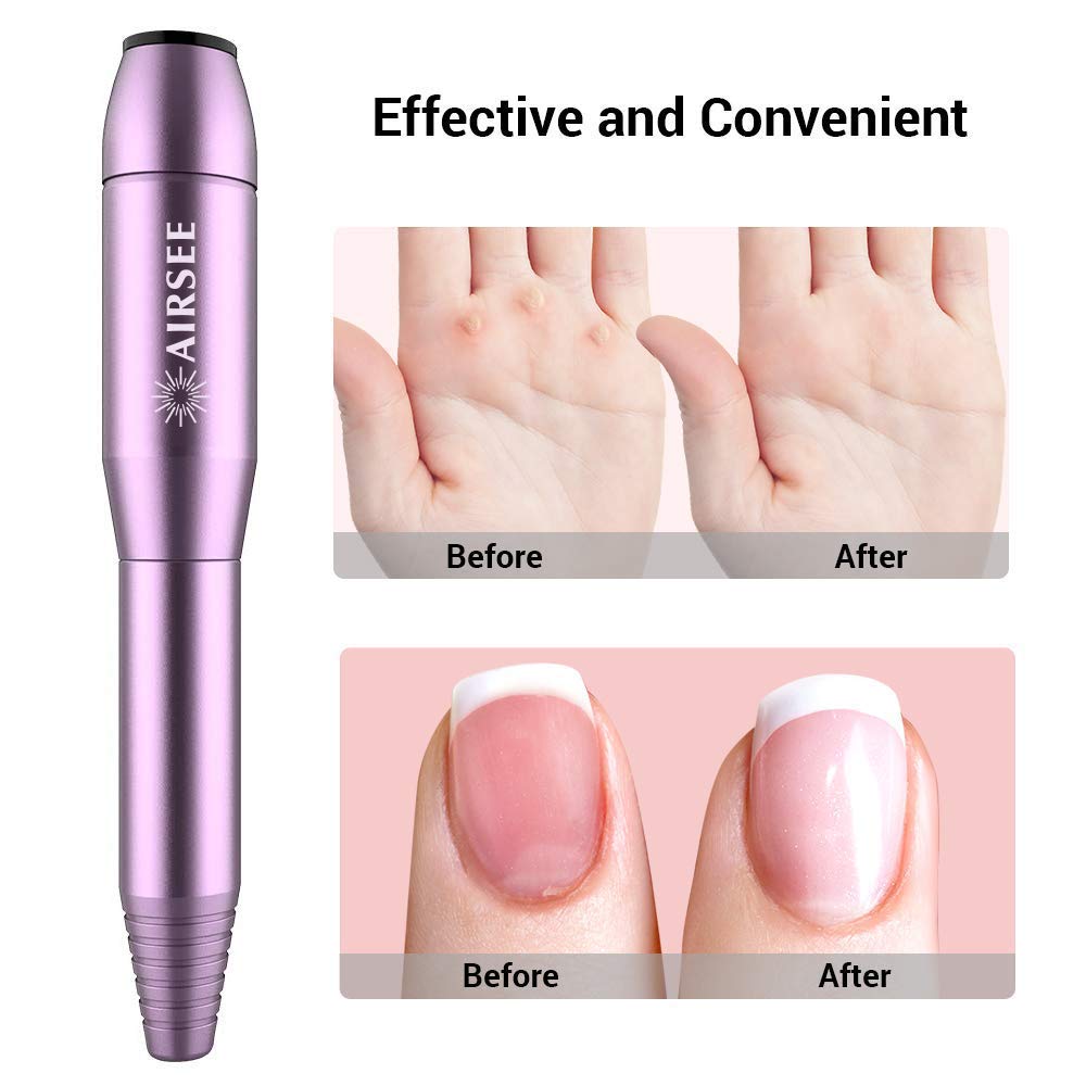 AIRSEE Portable Electric Nail Drill Professional Efile Nail Drill Kit For Acrylic, Gel Nails, Manicure Pedicure Polishing Shape Tools with 11Pcs Nail Drill Bits and 56 Sanding Bands: Beauty