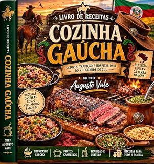 Livro Livro de receitas Cozinha Gaúcha (Coletânea de receitas Chef Augusto Vale)