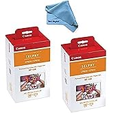 Canon Color Ink/Paper Set, Compatible with SELPHY CP910/CP820/CP1200, RP-108 (Pack of 2)