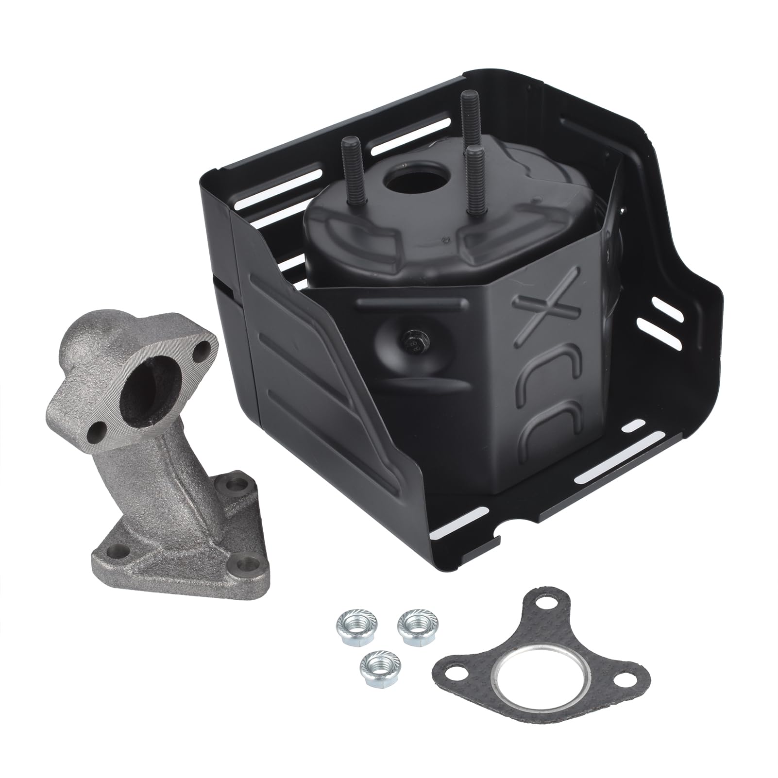 Muffler Exhaust Assembly with Manifold Replacement for Honda GX240 GX270 8HP & 9HP Engine