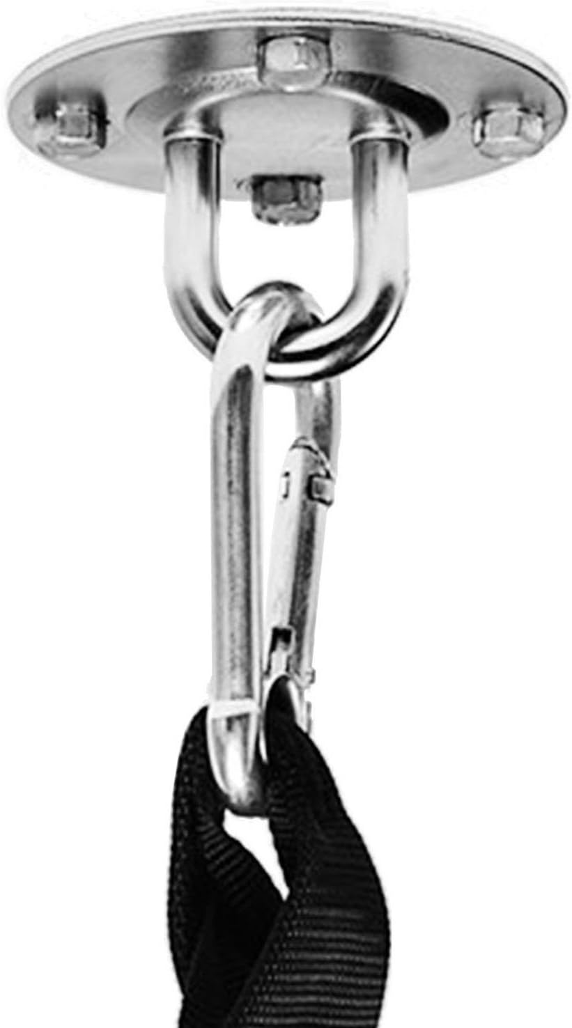 Butizone 304 Stainless Steel Swing Hangers With Galvanized Springs – Ceiling Mount Porch Swing – 600 Lb Capacity