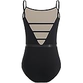 ZYXWVU Girls Camisole Ballet Dance Leotards with V-Back - Gymnastics Leotard for Kids
