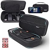 SOTY Switch Carrying Case for Nintendo Switch 2 with 12 Game Card Slots，Portable Hard Shell Pouch Carrying Travel Game Bag for Switch 2 Console & Accessories