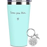 SHOW-YA 𝐒𝐢𝐬𝐭𝐞𝐫 𝐆𝐢𝐟𝐭𝐬 from Sister - Love you Sis - Birthday, Christmas,Thanking,Graduation 𝐆𝐢𝐟𝐭𝐬 𝐟𝐨𝐫 𝐒𝐢𝐬𝐭𝐞𝐫, Big Sisters, Little Sisters, Bestie Gifts - 16 Oz Coffee Tumbler