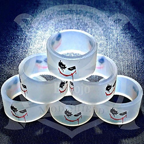 18mm Band Silicone Bumper Protective Ring Bands Cover (Joker (6-Pack))