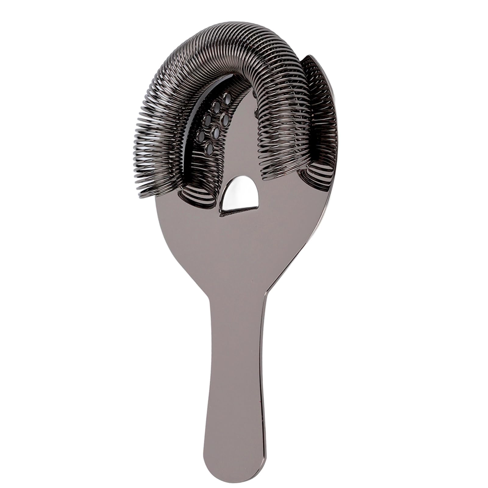 Fine Mesh Strainer Rust Proof Stainless Steel Cocktail Strainer Fine Filter Portable Professional Bar Strainer for Home Party Bars(Black)