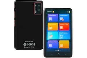 BRW Language Translator Device, Two-Way Online Offline Pocket Translator Real Time, 138 Languages Supported, Standy 180H, Portable Voice and Photo Translation for Business, Learning & Travel