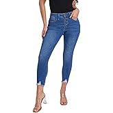 Royalty for Me Womens Royalty for Me Women's Petite 4 Button Skinny Ankle Sustainable Jean