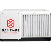 Santa Fe Oasis105 Pint Dehumidifier Water Removal for Basements, Crawl Spaces, Mold Moisture Prevention, 6yr Warranty