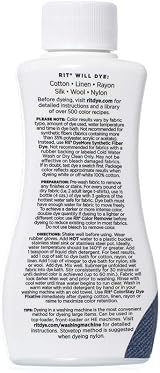 Craft County Rit Dye Liquid Fabric Dye 8 oz Dark Brown with Gloves view 2