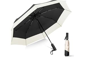 LEAGERA Compact Small Travel Umbrella - Arc 46 Inch, Automatic Umbrella Folding Beautiful Umbrella, Portable & Lightweight Umbrella's for Rain&Sun, Perfect Women Themed Gifts Umbrella