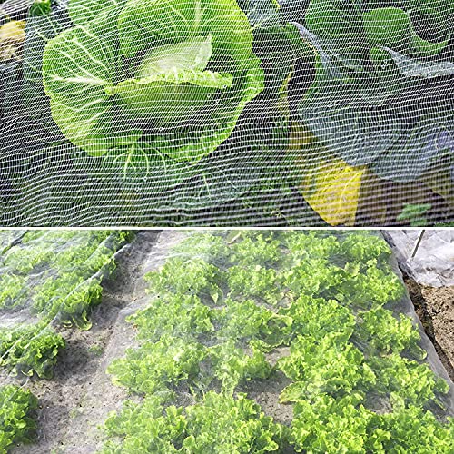OAHAO Insect Netting Mesh – Fine Garden Netting for Vegetables, Fruits, Flowers & Crops, Butterfly & Bird Protection, Greenhouse Row Covers & Raised Bed Barrier (3x4m)