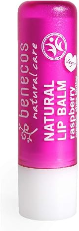 2x Benecos Natural Vegan Lip Balm Raspberry 4.8g Organic Shea Butter BDIH view 2