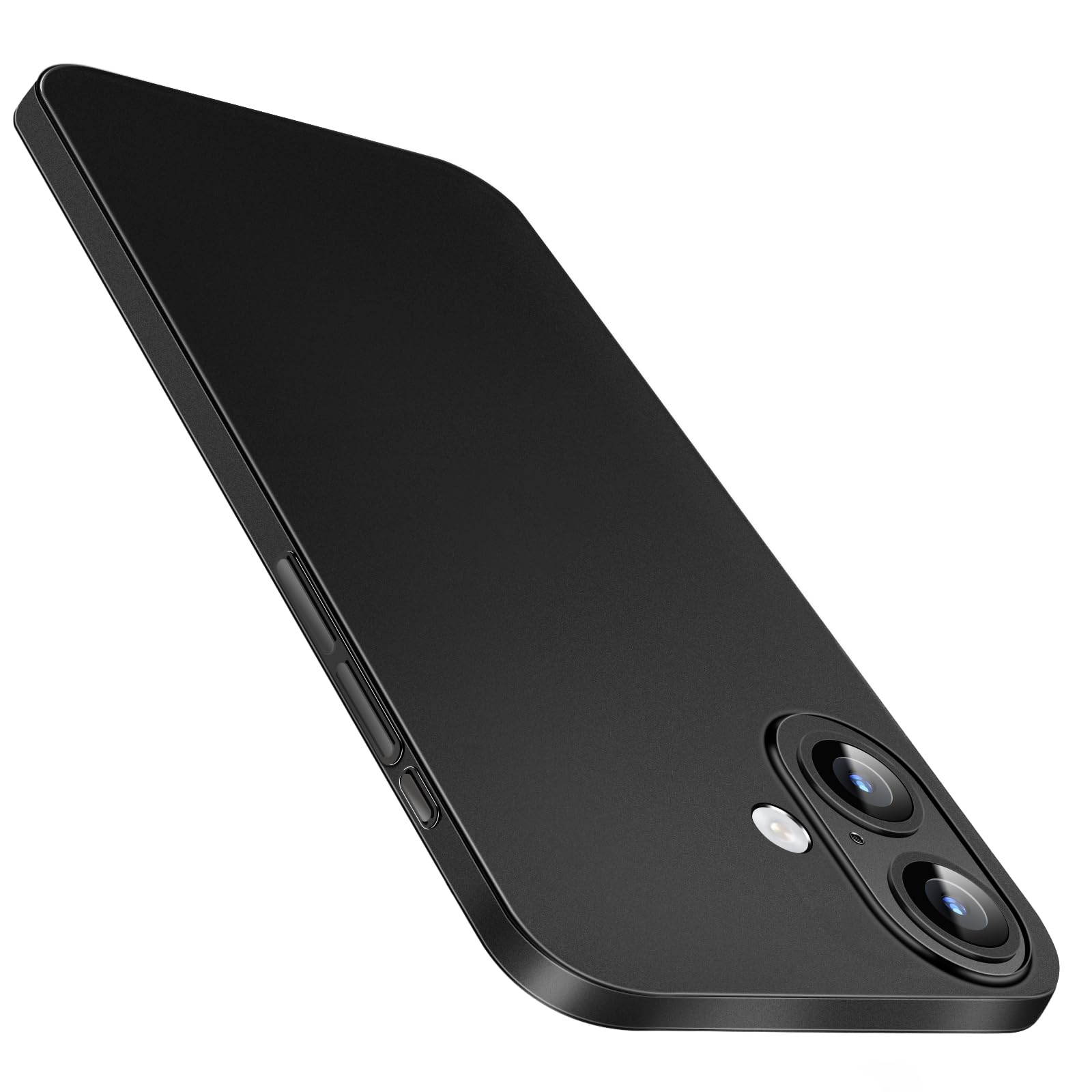 Photo 1 of Purluct for iPhone 17 Slim Case,Paper-Thin Transparent Finish Skin Back Case [Non Yellowing] Ultra Protective Cover with Camera Protection 6.3 Inch (Black)