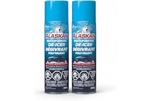 Alaskan Windshield De-Icer – Fast-Acting Anti-Ice Spray – Melts Ice in Seconds – Safe for Glass & Wiper Blades – Winter Use –