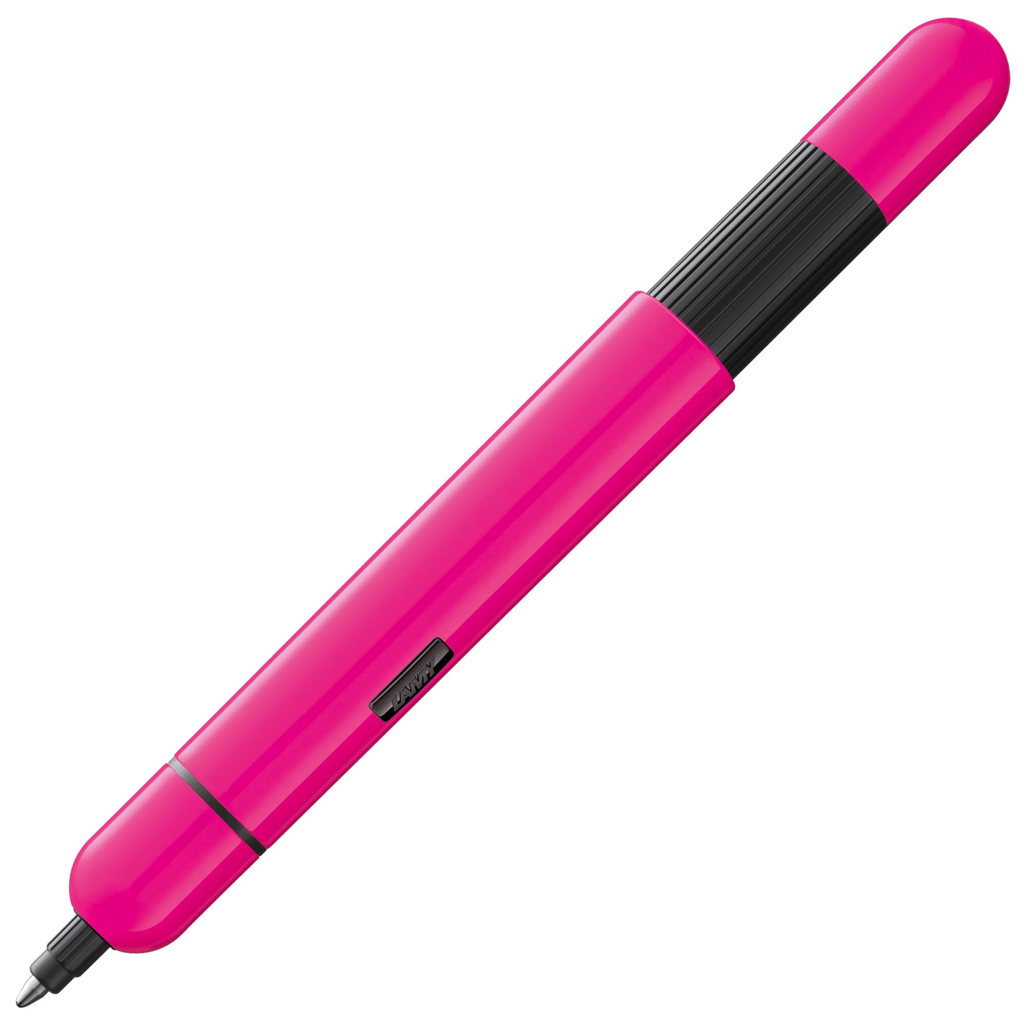 Lamy pico neonpink ballpoint pen - Innovative pocket pen - with one click in full size - metal barrel & line width M - incl. compact refill M 22 in black