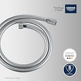 GROHE VitalioFlex Smooth Shower Hose 1.25m TwistStop G 1/2 Chrome view 2