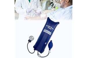 VVR Mediss 1000ml Pressure Infusion Bag - IV Fluids Cuff with Gauge & Pump for Emergency Transfusion, Reusable