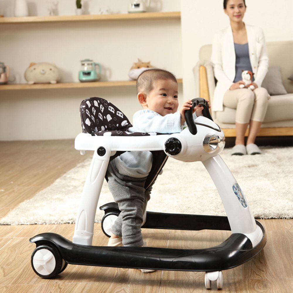 激安ブランド ベビーウォーカー 6ヶ月 18ヶ月の赤ちゃん用多機能 横転防止 折りたたみ式 足がぶつかりません 座り 折りたたむことができます カラー1 B07fyyfdrr 限定製作 Henrylipatov Com