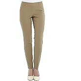 SATINATO Women's Casual Work Pants Skinny Slacks Leggings Comfort Mid Rise