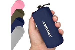 JAICOM Ultralight Sleeping Bag Liner - 5.3 oz Washable Adult Sleep Sack & Travel Sheets, Self Tan Sleep Sack with Two-Way-Zipper, for Backpacking, Hotel, Camping, Travel