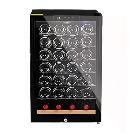 HUATINGRHHO Silencioso Nevera para vinos para 28 Botellas estándar ...