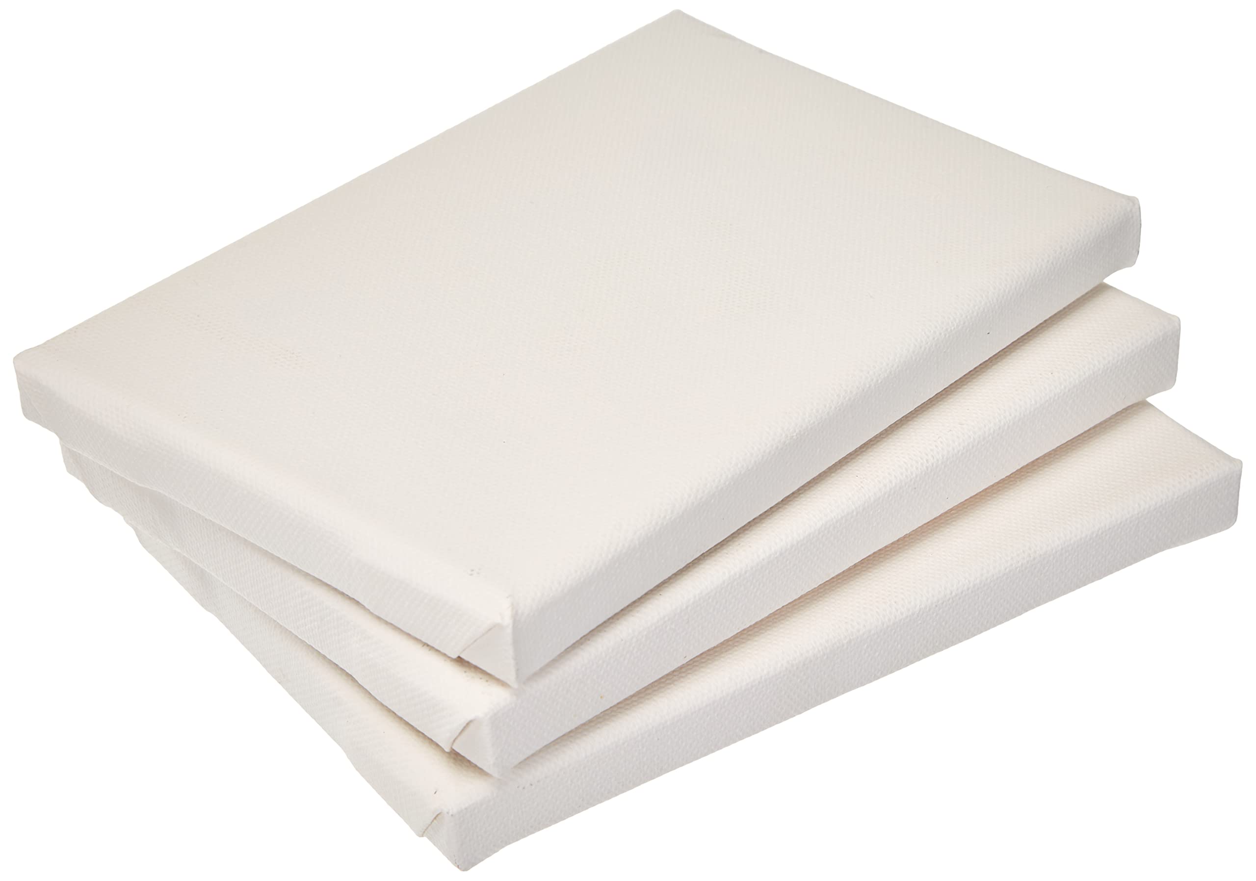 Kreul Solo Goya 631318 Stretched Canvas Basic Line Stretcher Frame 13 x 18 cm Set of 3 with Cotton Canvas 4 Ply Primed Ideal for Oil, Acrylic and Gouache Paints