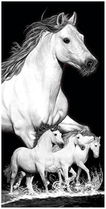 Badetuch, Strandtuch, Handtuch - Pferd - Pferde - Motiv: 2505-6