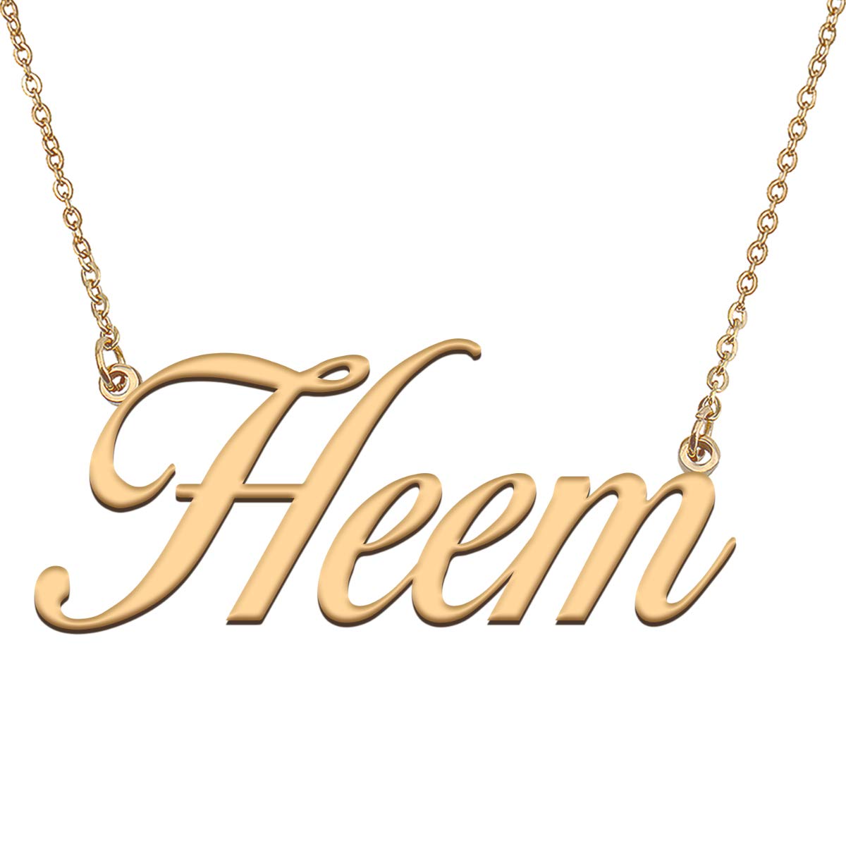HUAN XUN Customized Custom Simple Any Name Necklace