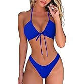 OMKAGI Women Sexy Thong Bikini Swimsuit Set Push Up String Brazilian Bathing Suits