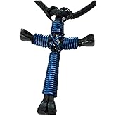 Show Me Country New Black Horseshoe Nails W/Navy Cross Necklace Hand Made